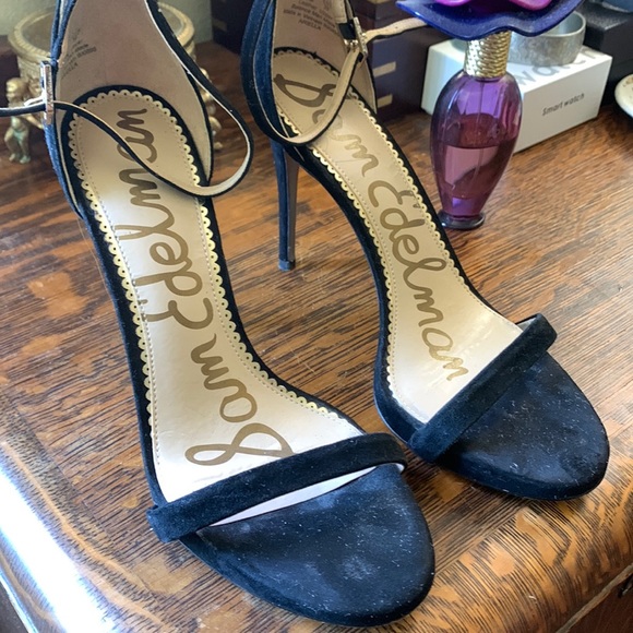 Sam Edelman Black 4 inch  hi heels Sandal - Picture 1 of 6